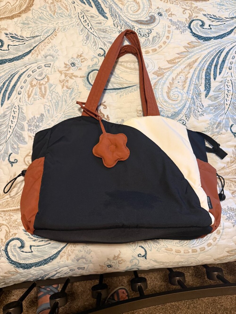 LOVEVOOK Tote Bag for Women, Puffer Work Bags with Zipper